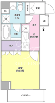 ファインクレーネ秋葉原 201 間取り図