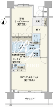 リージア経堂テラスガーデン 509 間取り図
