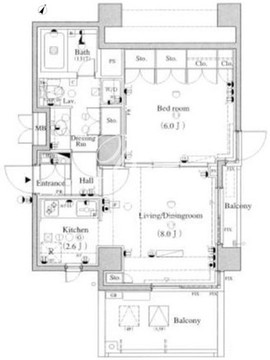 パークアクシス明治神宮前 306 間取り図
