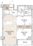 SPコート尾久サウス 1102 間取り図