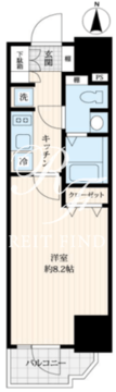 ログ浅草ウエスト 603 間取り図