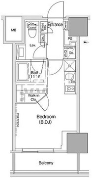 ザ・パークハビオ荏原中延駅前 1310 間取り図