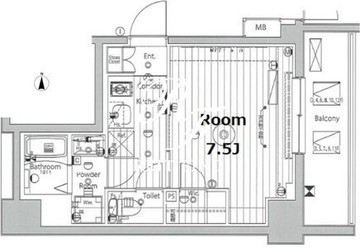 プロスタイルウェルス品川戸越MD 403 間取り図