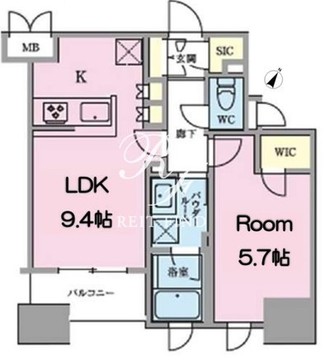正金アパートメント入船 301 間取り図