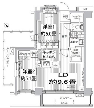 メゾンカルム市谷仲之町 408 間取り図