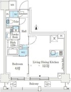 ジェイグランコート品川西大井イースト 304 間取り図