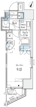 グラシア神保町 304 間取り図