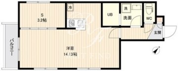 ラクラス三軒茶屋 406 間取り図