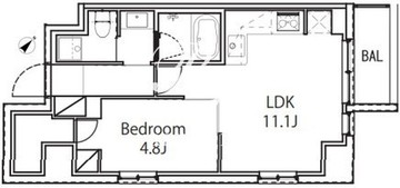 オジオ両国2 504 間取り図