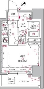 クレイシア大井町 302 間取り図