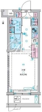 ジェノヴィア東向島3スカイガーデン 104 間取り図