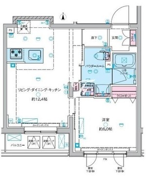 ジェノヴィア東向島3スカイガーデン 303 間取り図