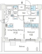 ジェイグランコート品川西大井イースト 901 間取り図