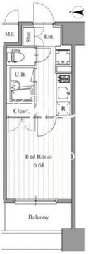 フィットエル森下 605 間取り図