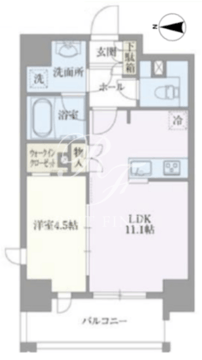 ライトテラス浅草 701 間取り図