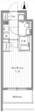 フィットエル森下 212 間取り図