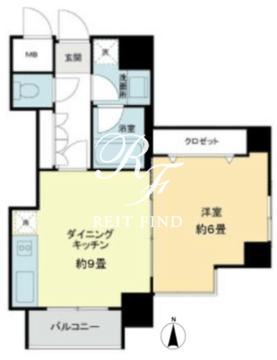 ベルファース市ヶ谷 801 間取り図