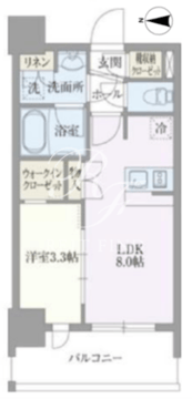 ライトテラス浅草 202 間取り図