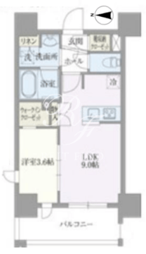 ライトテラス浅草 101 間取り図