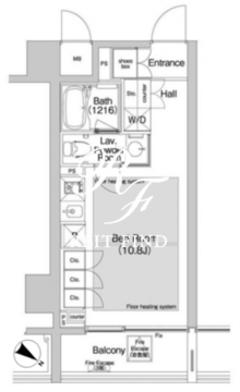 BPRレジデンス渋谷 1104 間取り図