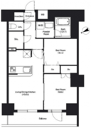 BPRレジデンス門前仲町 1205 間取り図