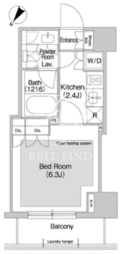 コンフォリア日本橋人形町イースト 806 間取り図