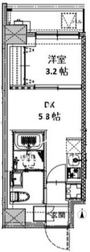 エスレジデンス両国セレア 302 間取り図