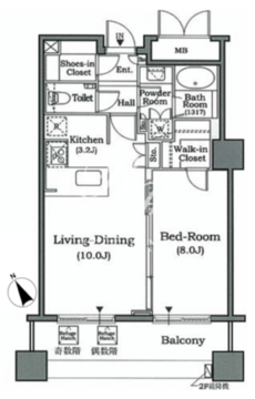 ホライズンプレイス赤坂 903 間取り図