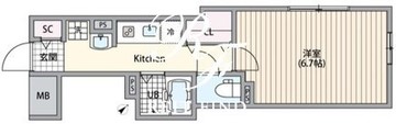 エルファーロ目黒1 402 間取り図