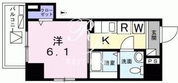 ヒカルサ滝野川 301 間取り図
