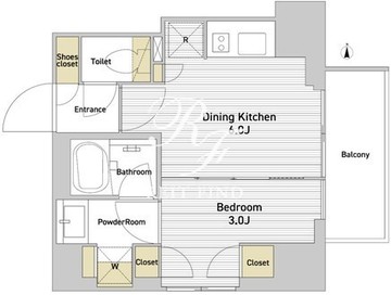 インプルーブ西日暮里 302 間取り図