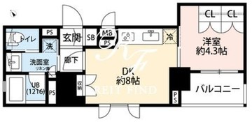 日本橋浜町パークホームエリザベス 502 間取り図