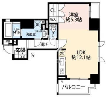日本橋浜町パークホームエリザベス 601 間取り図