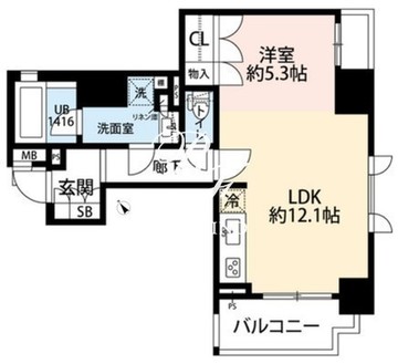 日本橋浜町パークホームエリザベス 301 間取り図