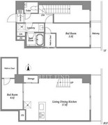 イプセ代々木上原 103 間取り図