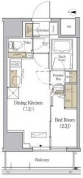 アーバネックス森下ウエスト 602 間取り図
