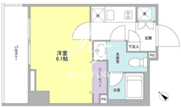 リバーレ月島 803 間取り図
