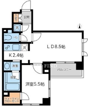 シティスパイア若松町 301 間取り図