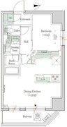 ワンルーフレジデンス新御徒町 704 間取り図