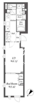 ジェノヴィア新大塚 106 間取り図