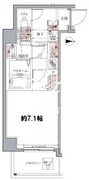 ラグディア麻布十番 408 間取り図