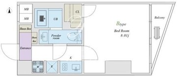 クリアルプレミア大森 202 間取り図