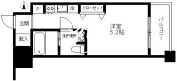レジディア北品川 1402 間取り図