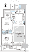 パークキューブ西新宿 1203 間取り図