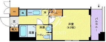 レジディア北品川 902 間取り図