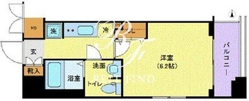 レジディア北品川 606 間取り図