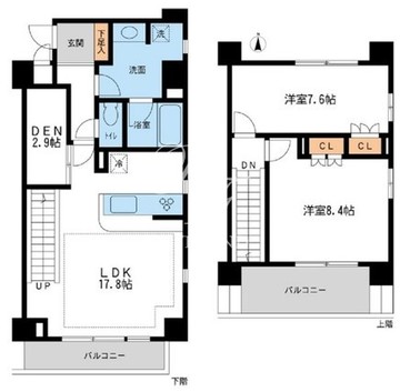 NTPRレジデンス鷹番 308 間取り図
