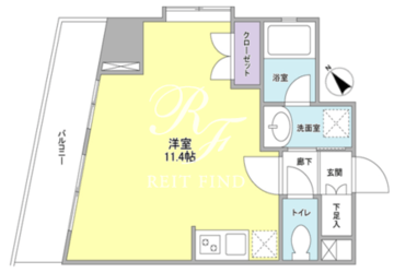 コンフォリア池尻 501 間取り図