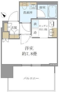 ブリリアタワー浜離宮 409 間取り図