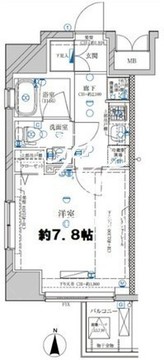 ディアレイシャス菊川 703 間取り図